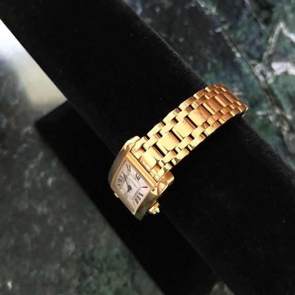 Cartier 18K Yellow Gold Tank Americaine American Medium Watch - Picture 11 of 12